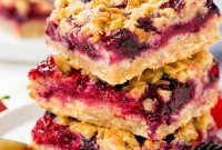 Berry Burst Crumble Squares