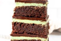 Decadent Mint Swirl Brownies