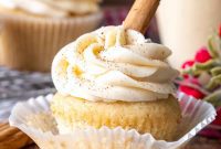 Festive Eggnog Cupcakes