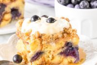 Overnight Blueberry French Toast Bake