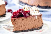 Midnight Cherry Cheesecake