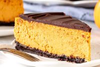 Velvet Pumpkin Chocolate Cheesecake