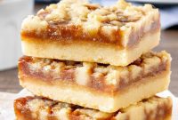 Salted Caramel Shortbread Crumble Bars