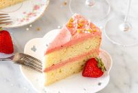 Sparkling Strawberry Bliss Cake