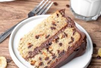 Decadent Banana Chocolate Chip Cake