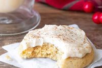 Spiced Eggnog Cookies with Creamy Frosting