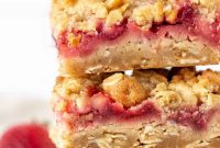 Sweet-Tart Strawberry Rhubarb Squares