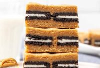 Decadent Peanut Butter Oreo Blondies
