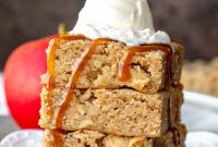 Soft Chewy Cinnamon Apple Blondies Bursting with Warm Spices
