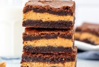 Peanut Butter Fudge Brownie Bombs