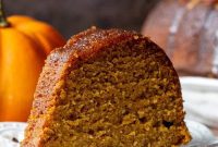 Golden Pumpkin Rum Spice Cake