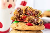 Holiday Peanut Butter M&M Delights