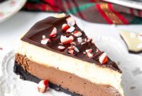 Candy Cane Crunch Cheesecake