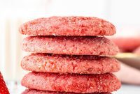 Rosy Strawberry Sugar Cookies