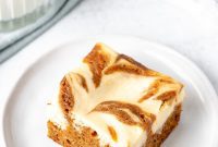 Spiced Carrot Cake Cheesecake Bars