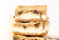 Heavenly Chocolate Chip Cheesecake Bars