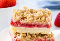 Strawberry Streusel Squares