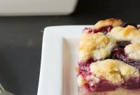 Golden Cherry Almond Squares