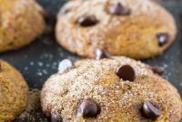 Golden Spiced Pumpkin Chocolate Chip Muffins