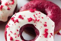 Crimson Velvet Baked Doughnuts