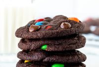 Rainbow Candy Chocolate Cookies