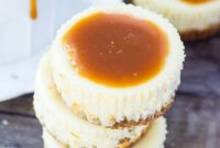 Salted Caramel Mini Cheesecakes