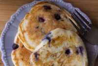 Fluffy Blueberry Buttermilk Stacks