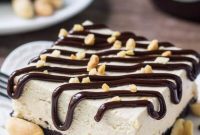 Peanut Butter Crunch Drumstick Ice Cream Cake