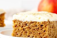 Orchard Spice Cake with Cream Cheese Cloud
