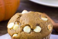 Golden Pumpkin White Chocolate Muffins