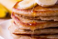 Golden Banana Cloud Pancakes