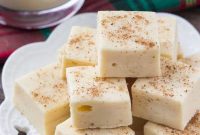 Luscious Eggnog Fudge