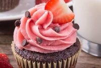 Berry Kissed Chocolate Cupcakes