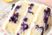 Sunshine Lemon Blueberry Cake