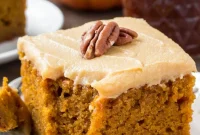 Decadent Pumpkin Caramel Cream Cheese Cake