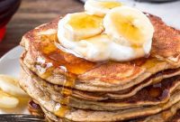 Quick Peanut Butter Banana Pancakes