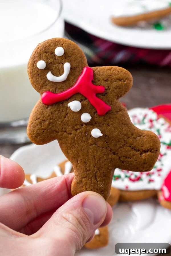 Melt-in-Your-Mouth Gingerbread Delights 7 Soft gingerbread cookie recipe. These gingerbread men can be decorated with royal icing or buttercream icing.