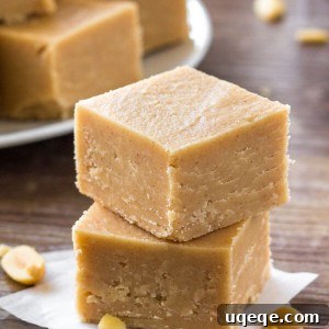 Effortless Peanut Butter Fudge 6 Easy peanut butter fudge is smooth and creamy and only uses a few simple ingredients.