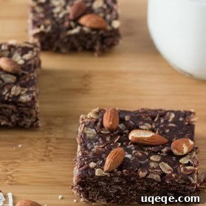 Almonds, coconut & chocolate come together in these delicious Almond Joy Granola Bars. Wholesome ingredients, gluten-free, vegan, super easy and totally addictive!