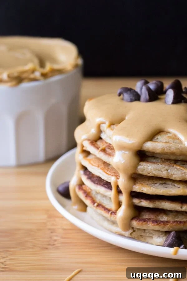 10 Memorable Recipes from 2015 7 Peanut butter + pancakes. Perfect with chocolate sauce, jam, maple syrup or drizzled with more peanut butter - you won't believe these Peanut Butter Pancakes are also secretly healthy!