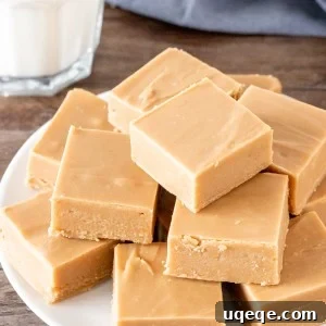 Plate of caramel fudge with glass of milk