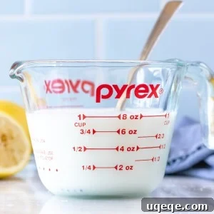 Beyond the Bottle: Crafting Buttermilk, Its Purpose, and Clever Substitutes 4 Measuring cup of homemade buttermilk