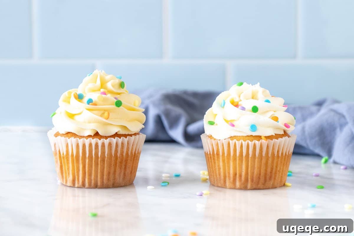 Effortless White Frosting Secrets 5 2 vanilla cupcakes with vanilla frosting