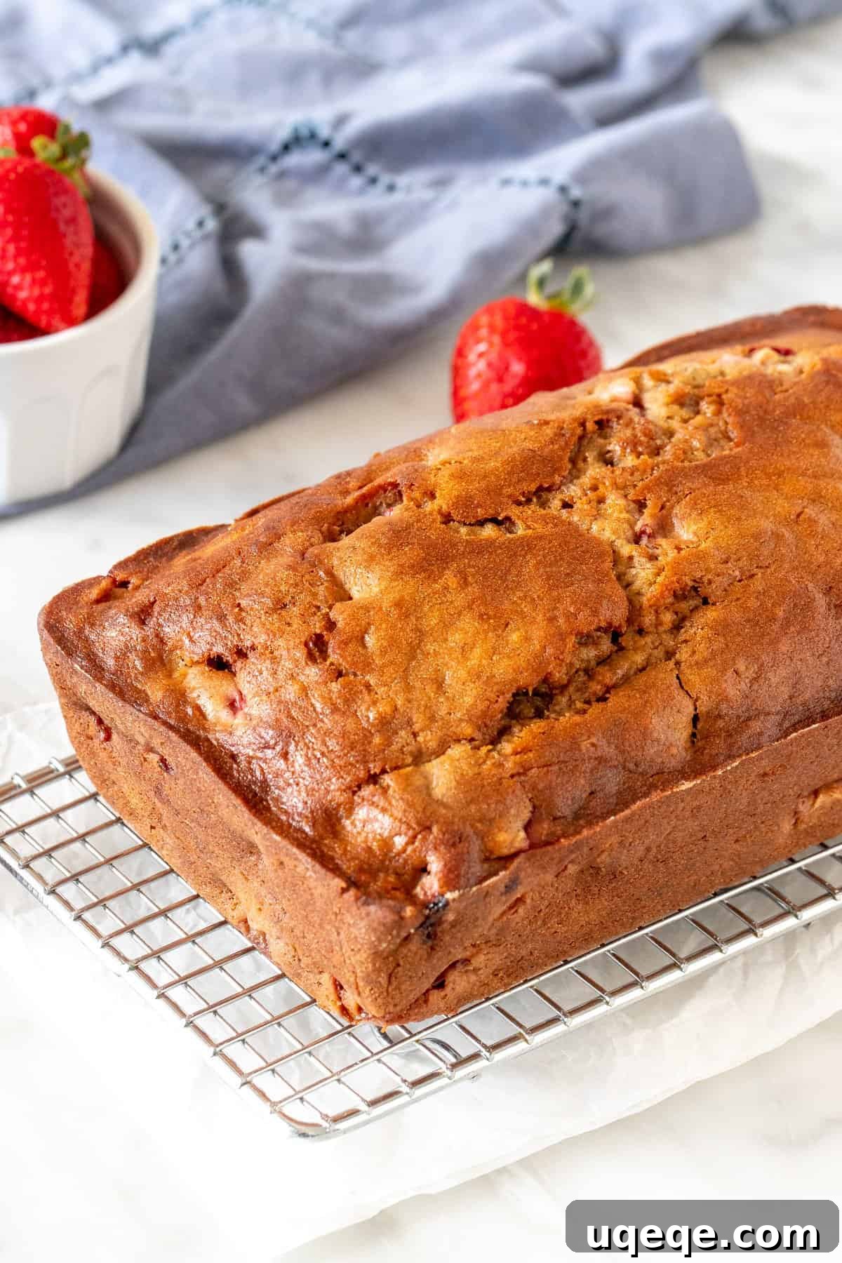 Luscious Strawberry Banana Bread 3 Loaf of strawberry banana bread