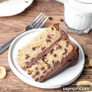 Delicious Banana Chocolate Chip Cake
