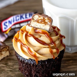 Snickers Cupcakes Recipe Image