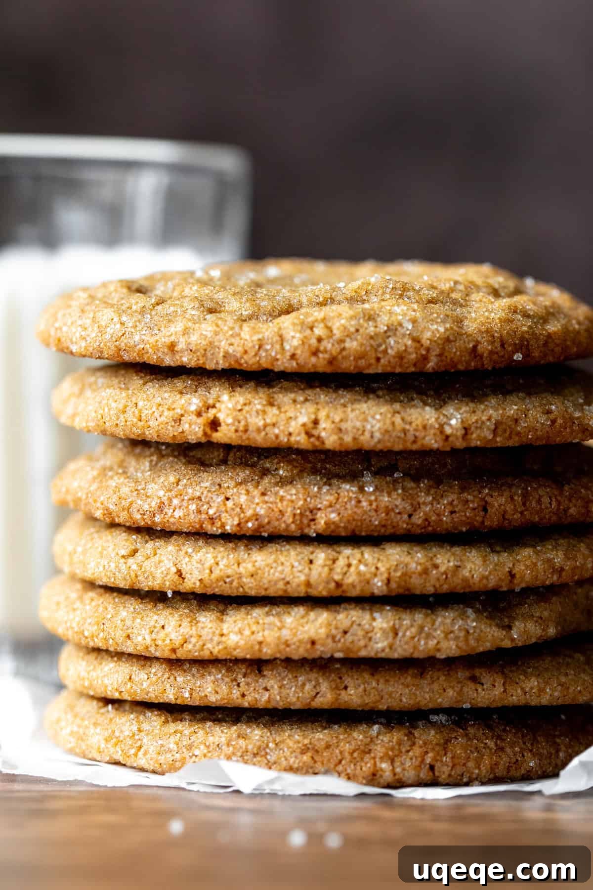 Chewy Brown Sugar Delights 3 A stack of perfectly baked soft and chewy brown sugar cookies, ready to be enjoyed.