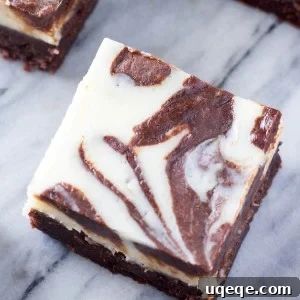 Cream Cheese Brownies ready to be baked.