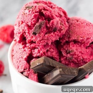 Decadent Dark Chocolate Raspberry Freeze 6 Cold, creamy Dark Chocolate Raspberry Frozen Yogurt. With no refined sugars & made without an ice cream maker, this no-churn frozen yogurt is the perfect way to cool off!