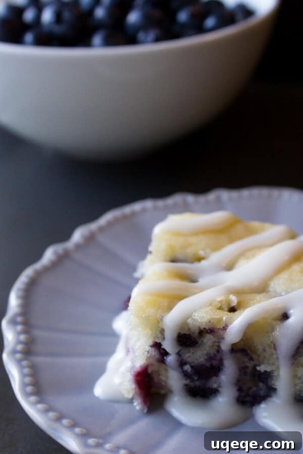 Buttermilk Blueberry Bliss 4 Blueberry Buttermilk Cake with Cream Cheese Glaze